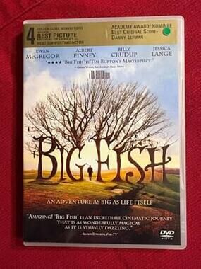 Big Fish Movie DVD with Hard Plastic Case